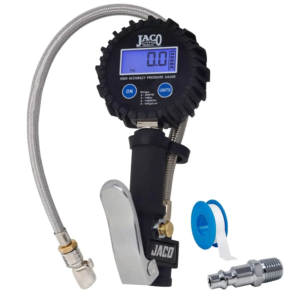 Digital Tire Inflator with Pressure Gauge - 200 PSI, Accurate & Durable for Easy Inflation
Digital Tire Inflator with Pressure Gauge - 200 PSI, Accurate & Durable for Easy Inflation
