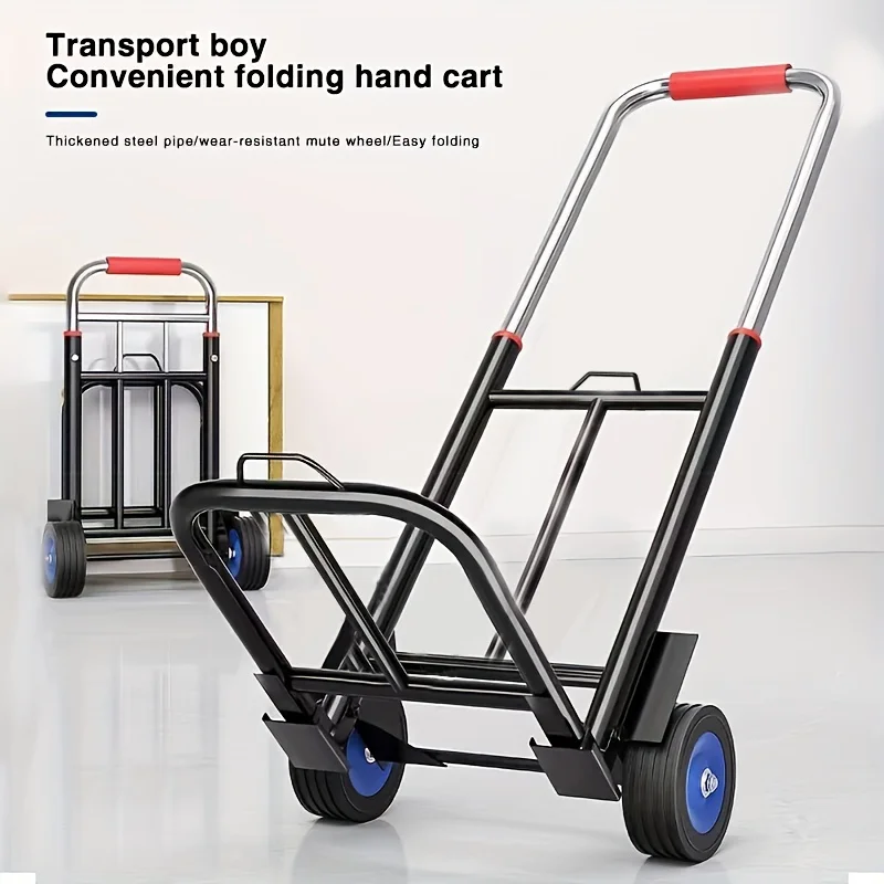 Versatile Medium-Sized Folding Trolley - Extendable, Portable for Shopping, Luggage & Cargo Handling
Versatile Medium-Sized Folding Trolley - Extendable, Portable for Shopping, Luggage & Cargo Handling