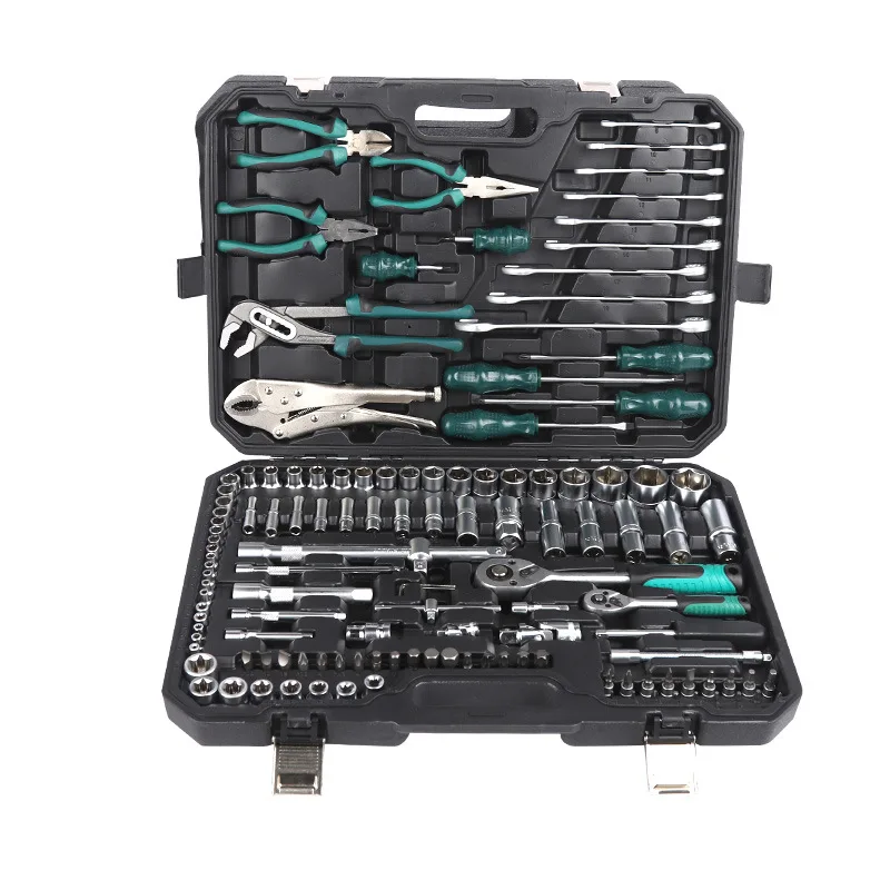 YT 131 Piece Ratchet Socket Spanner Multifunctional Auto Repair Combination Tool Set for Car Repair
YT 131 Piece Ratchet Socket Spanner Multifunctional Auto Repair Combination Tool Set for Car Repair