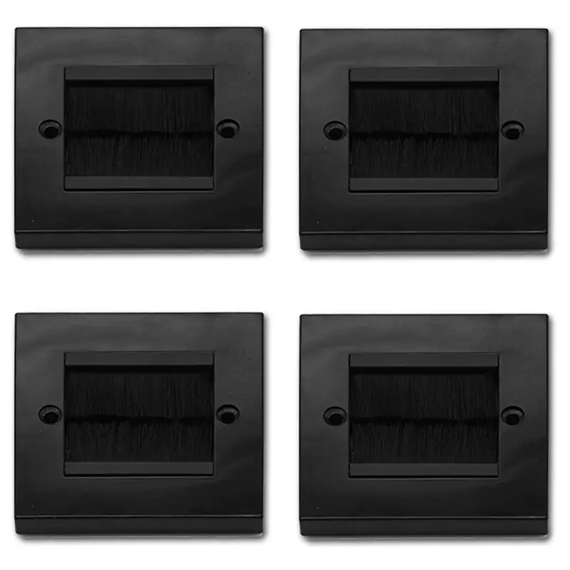 AB47-4Pcs Накладная лицевая панель для кабельного ввода, одинарная, на 1 розетку, черная
AB47-4Pcs Накладная лицевая панель для кабельного ввода, одинарная, на 1 розетку, черная