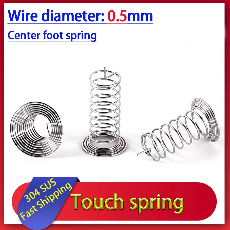 50piece Wd 0.5mm for Switch 304 Stainless Steel Button Key Touch Induction Compression Spring Horn Type Center Contact
50piece Wd 0.5mm for Switch 304 Stainless Steel Button Key Touch Induction Compression Spring Horn Type Center Contact