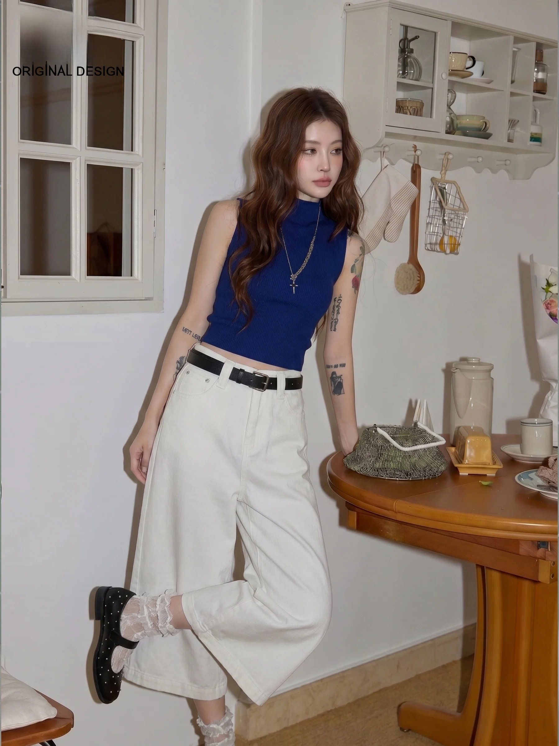 White American High Waist Wide Leg Jeans Women's Loose Straight Slimming Summer Jeans Casual High Waist Loose Fit Jeans
White American High Waist Wide Leg Jeans Women's Loose Straight Slimming Summer Jeans Casual High Waist Loose Fit Jeans