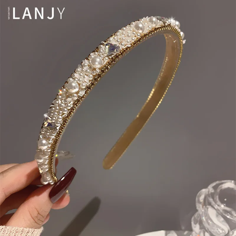 Hairband for women women's hair accessories bands slim design with gear and anti slip hairpin summer rhinestone pearl headband
Hairband for women women's hair accessories bands slim design with gear and anti slip hairpin summer rhinestone pearl headband