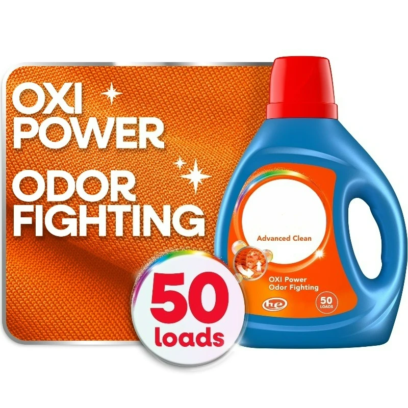 Жидкое моющее средство для стирки Advanced Clean, Oxi + Odor, Original, 84 жидких унции, 50 стирок
Жидкое моющее средство для стирки Advanced Clean, Oxi + Odor, Original, 84 жидких унции, 50 стирок