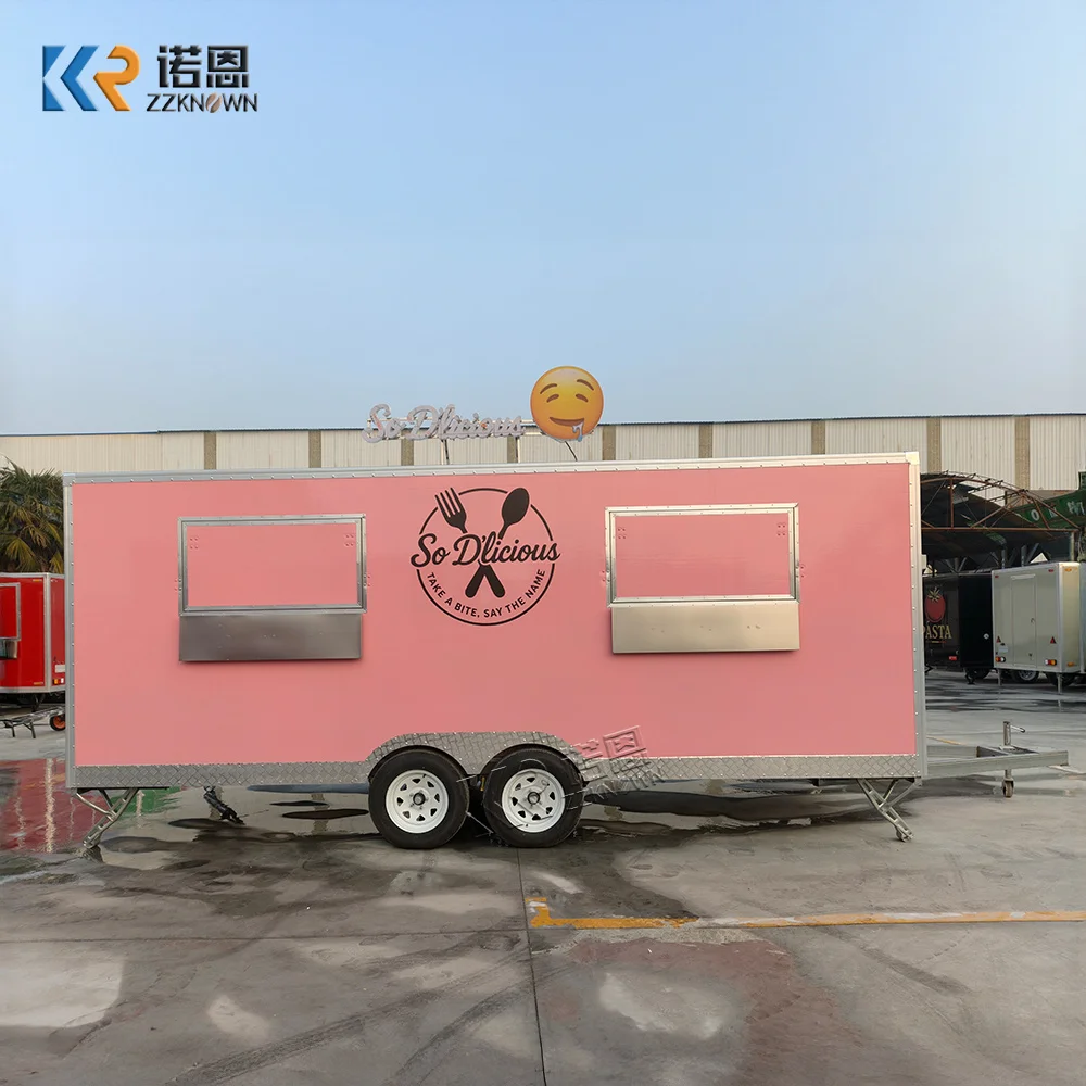 Stainless Steel Ice Cream Food Cart Outdoor Kitchen Truck Concession Food Trailer Street Catering Truck Fully Equipped
Stainless Steel Ice Cream Food Cart Outdoor Kitchen Truck Concession Food Trailer Street Catering Truck Fully Equipped