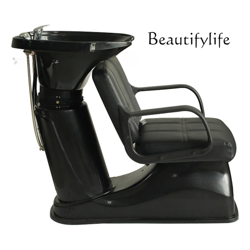 Seated shampoo bed, special beauty salon for barber shop, semi-reclining flush, designer style, high sense
Seated shampoo bed, special beauty salon for barber shop, semi-reclining flush, designer style, high sense