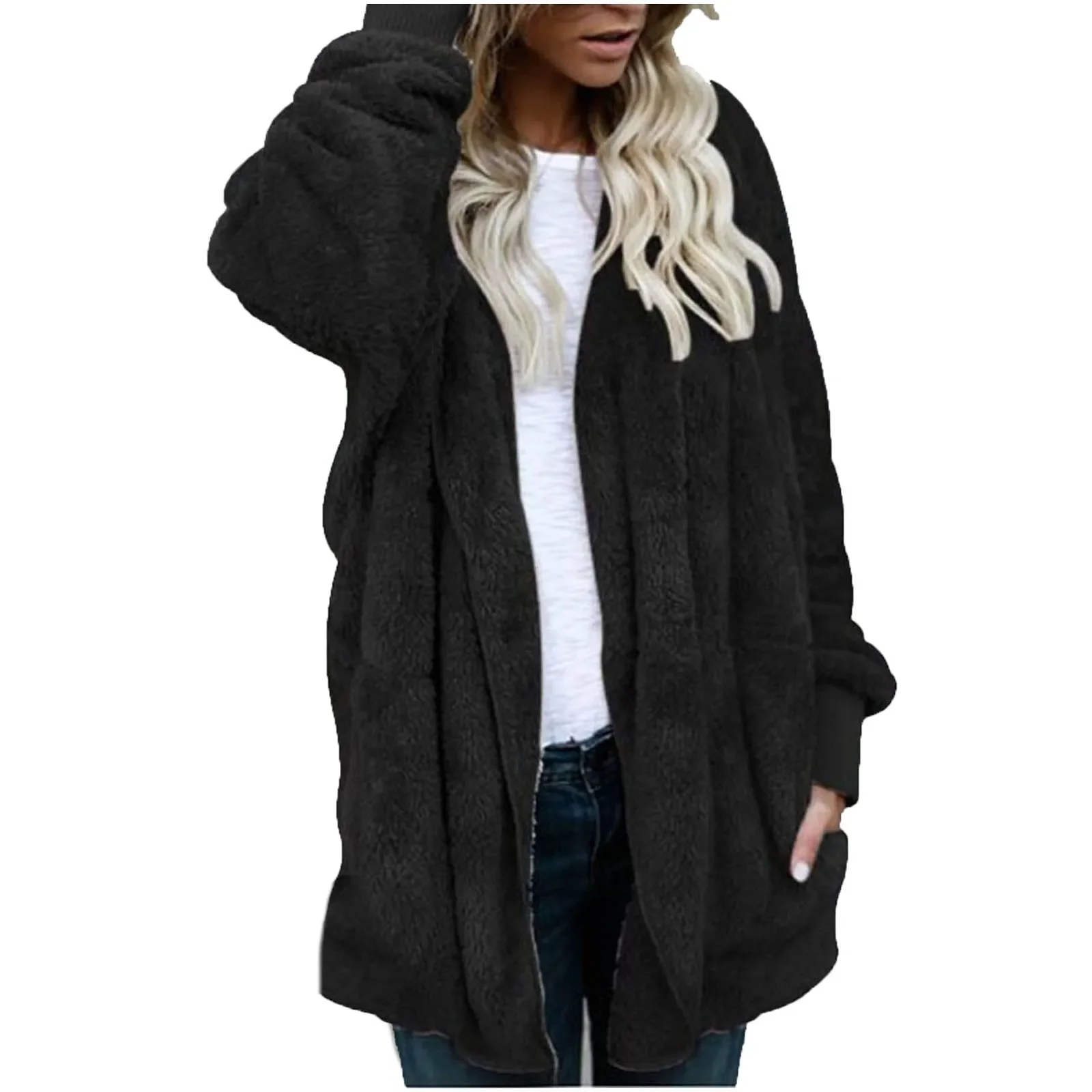 New Women Winter Warm Coat Jacket Elegant Casual Daily Outwear Ladies Commuting Cardigan Coat Double Sided Velvet Hooded Coat
New Women Winter Warm Coat Jacket Elegant Casual Daily Outwear Ladies Commuting Cardigan Coat Double Sided Velvet Hooded Coat