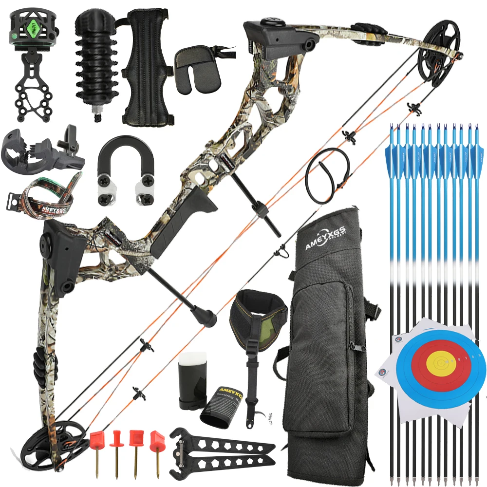 0-70Lbs Compound Bow Carbon Arrows Magnesium Alloy Riser Let-off 80% 320Fps Right Hand Archery Bow Hunting Shooting
0-70Lbs Compound Bow Carbon Arrows Magnesium Alloy Riser Let-off 80% 320Fps Right Hand Archery Bow Hunting Shooting