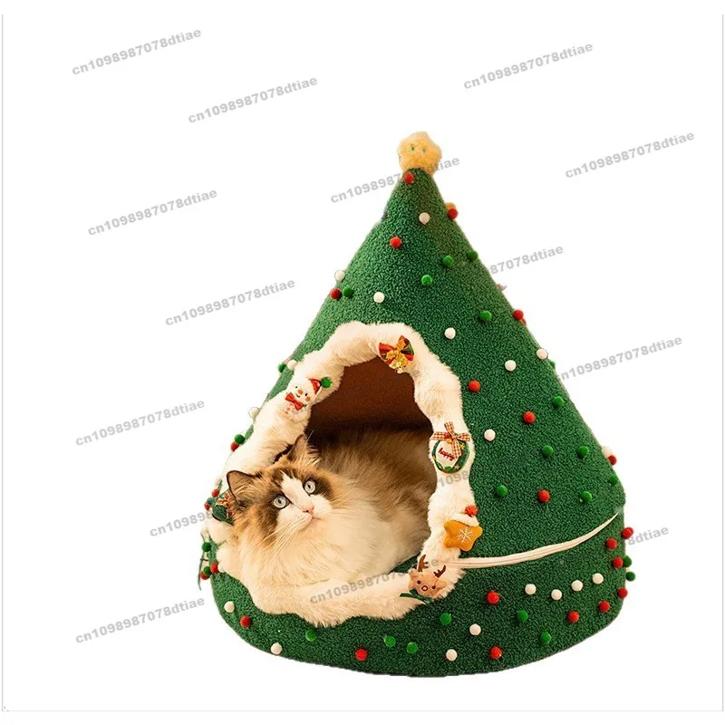 Рождественский кошачий туалет, универсальный на все сезоны, съемный и моющийся, закрытый бархатный утолщенный кошачий домик, палаточный домик
Рождественский кошачий туалет, универсальный на все сезоны, съемный и моющийся, закрытый бархатный утолщенный кошачий домик, палаточный домик