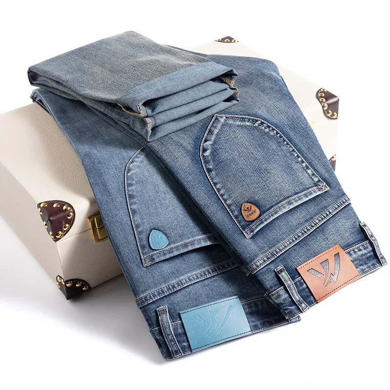 Spring Autumn Stretch Denim Jeans Premium Clothing Nostalgic Casual Trousers New Vintage Midweight Men's Fit Straight Cotton
Spring Autumn Stretch Denim Jeans Premium Clothing Nostalgic Casual Trousers New Vintage Midweight Men's Fit Straight Cotton