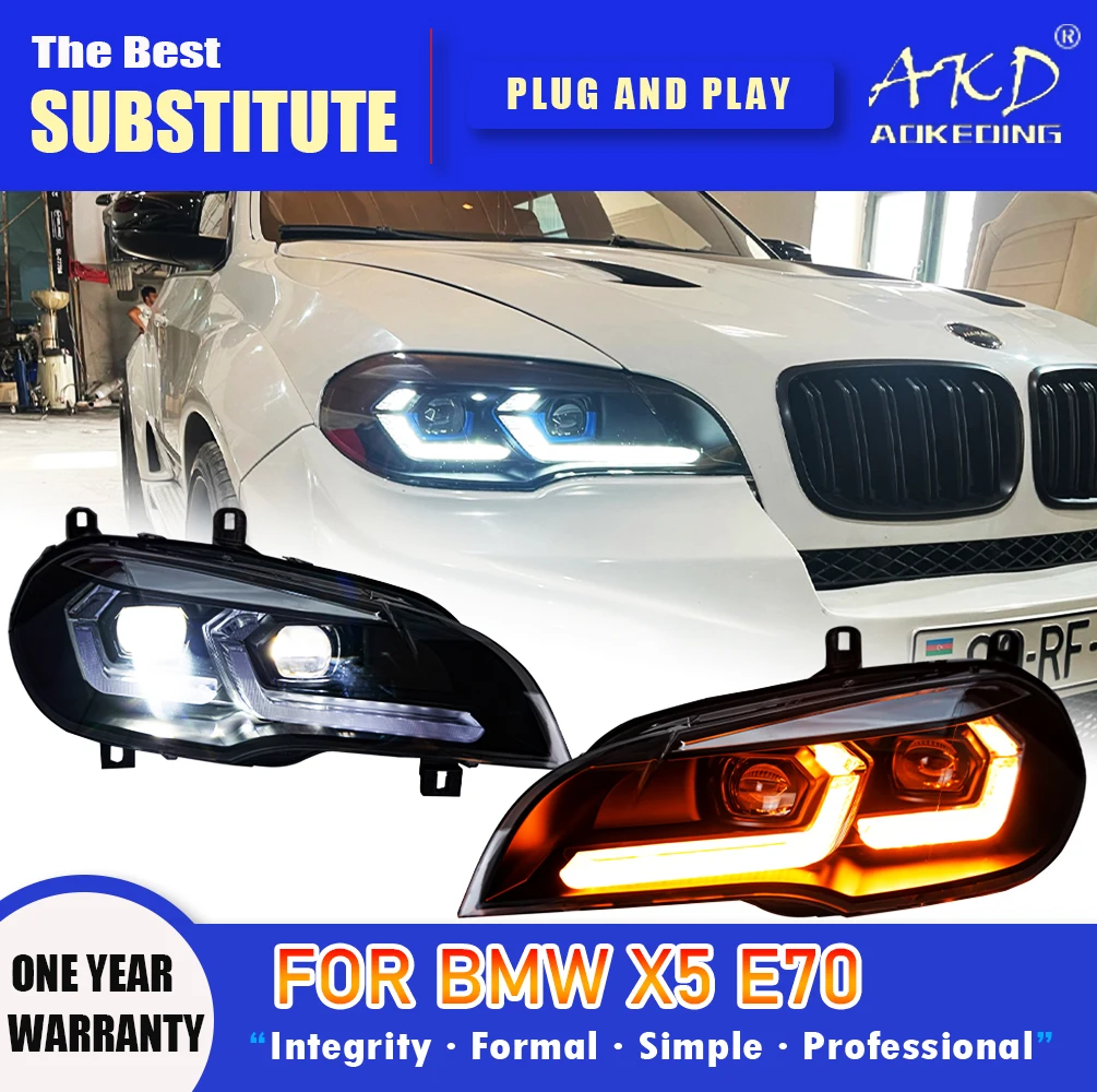 Налобный фонарь AKD для BMW E70, лампа головного света 2007-2013, фары X5 DRL, сигнал поворота, фара дальнего света, объектив проектора Angel Eye
Налобный фонарь AKD для BMW E70, лампа головного света 2007-2013, фары X5 DRL, сигнал поворота, фара дальнего света, объектив проектора Angel Eye