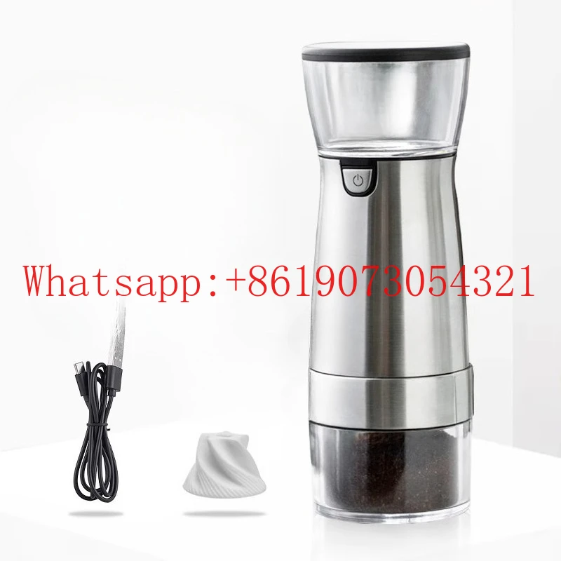 Электрическая кофемолка для кофе в зернах, новая бытовая маленькая перезаряжаемая автоматическая кофемолка, портативная кофемолка
Электрическая кофемолка для кофе в зернах, новая бытовая маленькая перезаряжаемая автоматическая кофемолка, портативная кофемолка