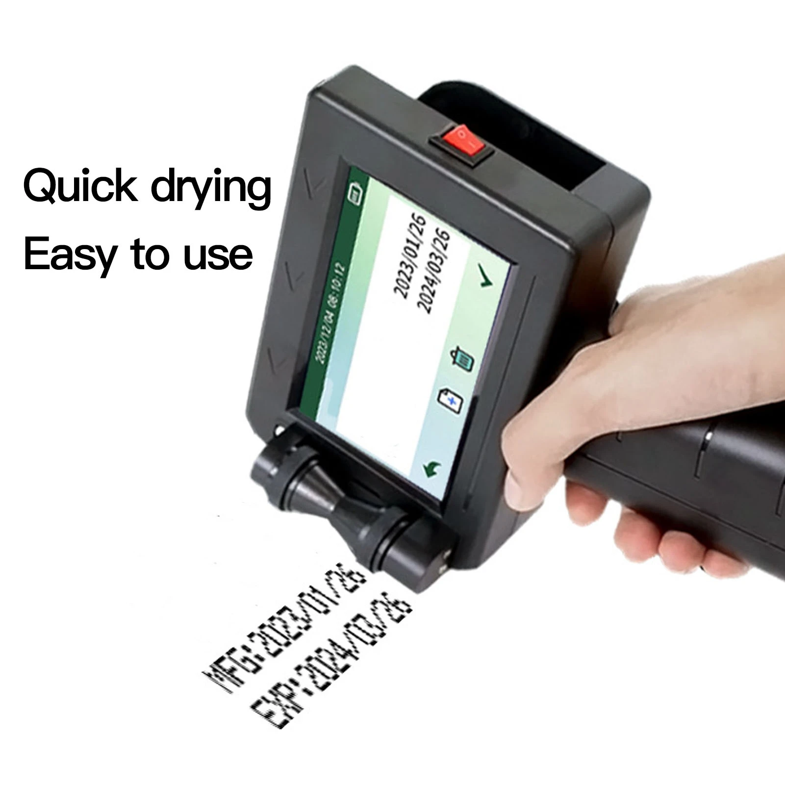 Inkjet Label Printer 12.7mm Production Date Time Batch Number Handheld Inkjet Printer Portable Inkjet Printer Gun
Inkjet Label Printer 12.7mm Production Date Time Batch Number Handheld Inkjet Printer Portable Inkjet Printer Gun