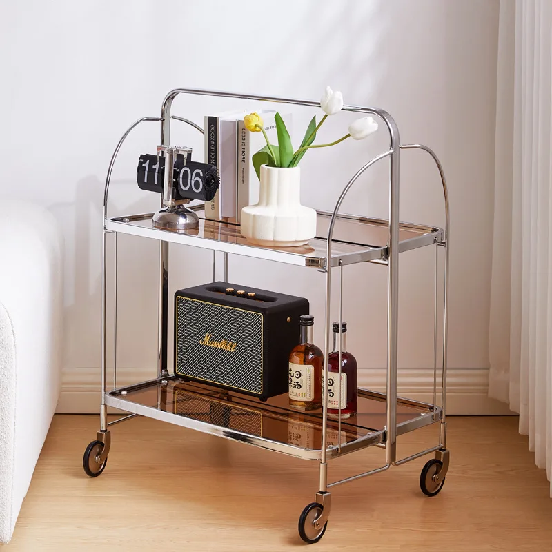 Storage Rack Shelf Rolling Wheel Glass Tea Coofee Table Cart Foldable Hotel Food Service Hand Carts Trolley
Storage Rack Shelf Rolling Wheel Glass Tea Coofee Table Cart Foldable Hotel Food Service Hand Carts Trolley