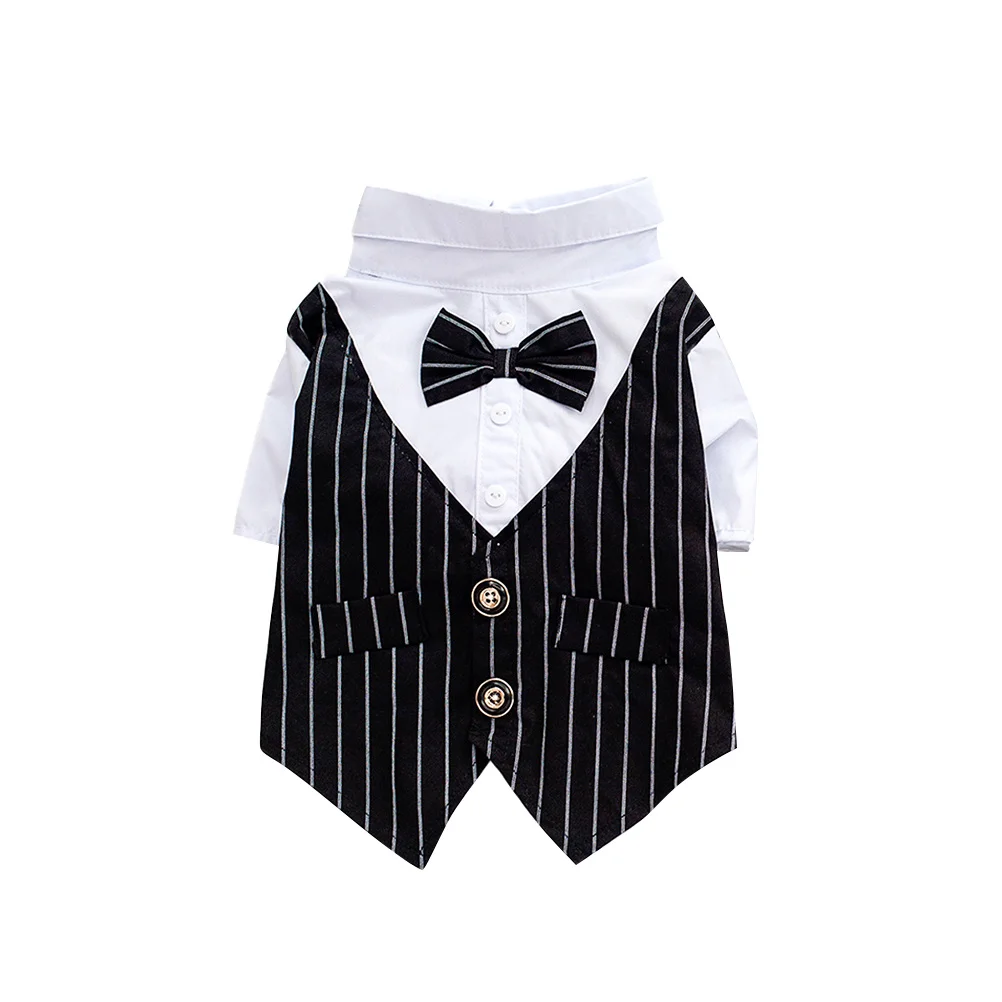 Formal Dog Wedding Suit Black L Puppy Clothes Cotton Blend Pet Tuxedo Decorative Buttons Comfortable Pet Apparel 
Formal Dog Wedding Suit Black L Puppy Clothes Cotton Blend Pet Tuxedo Decorative Buttons Comfortable Pet Apparel