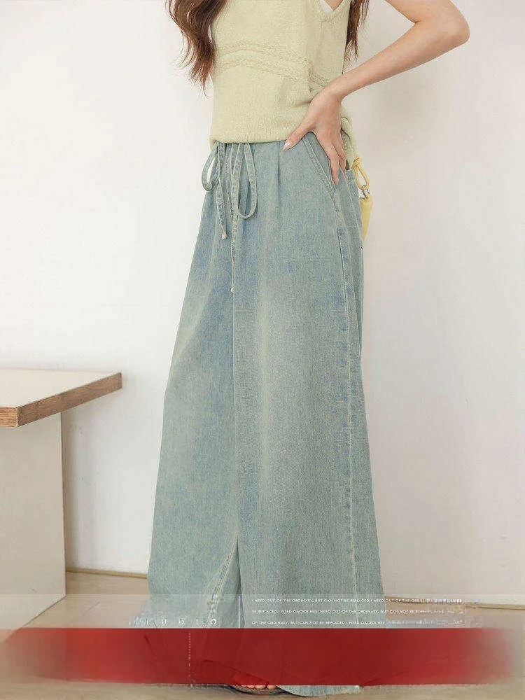 Blue High Waist Straight Leg Jeans Women's Loose Wide Leg Pants Summer Washed Relaxed Fit Commute Style Micro Stretch
Blue High Waist Straight Leg Jeans Women's Loose Wide Leg Pants Summer Washed Relaxed Fit Commute Style Micro Stretch
