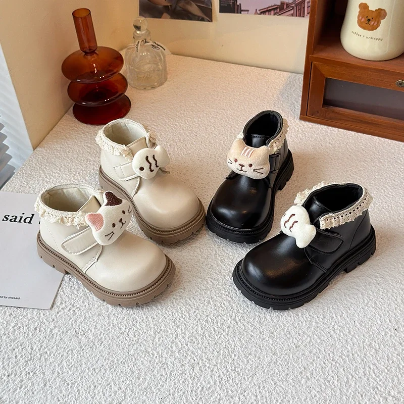 Fashion Kids Cute Platform Boots 2025 New Cartoon Cat Girls Causal Princess Short Boots Non-slip Children Ankle Boots Versatile
Fashion Kids Cute Platform Boots 2025 New Cartoon Cat Girls Causal Princess Short Boots Non-slip Children Ankle Boots Versatile