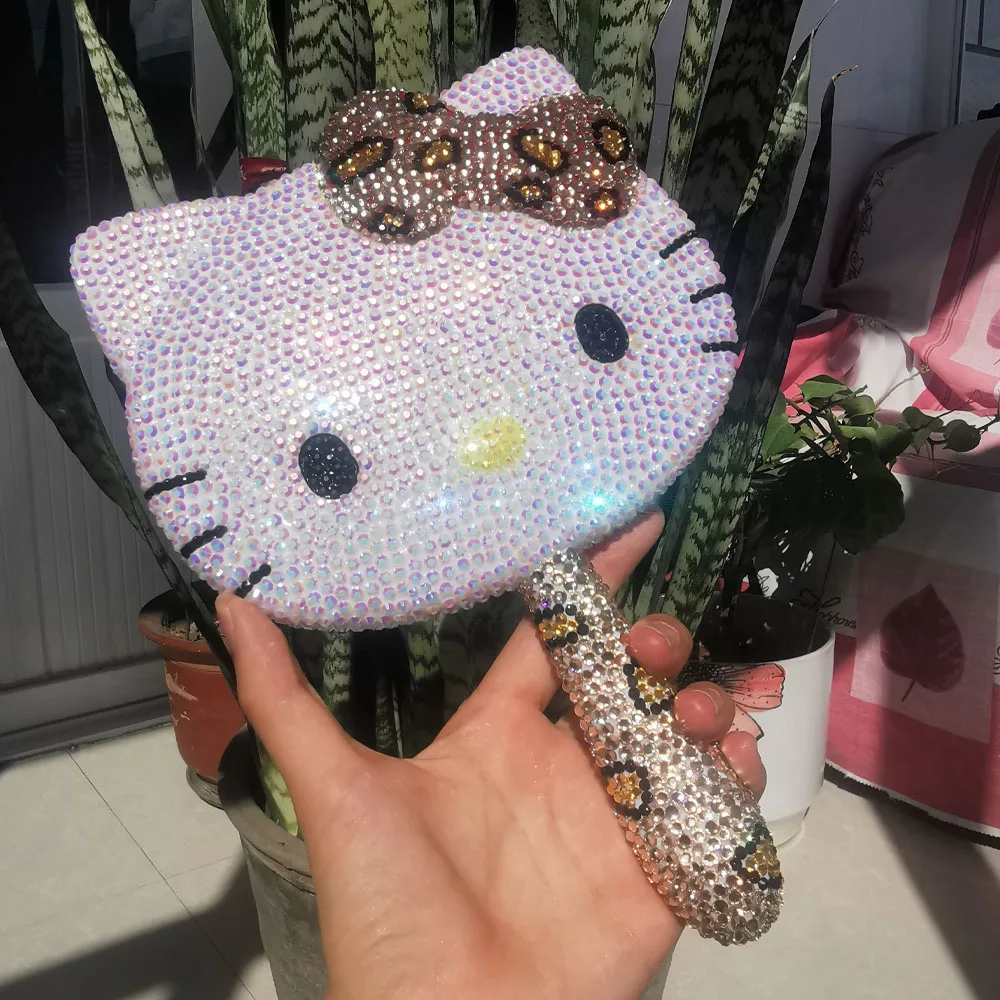 Kawaii Vanity Mirror Cartoon Shiny Rhinestones Cute Beauty Handheld Mirror Diamond Pink Flip Lovely Birthday Gifts
Kawaii Vanity Mirror Cartoon Shiny Rhinestones Cute Beauty Handheld Mirror Diamond Pink Flip Lovely Birthday Gifts