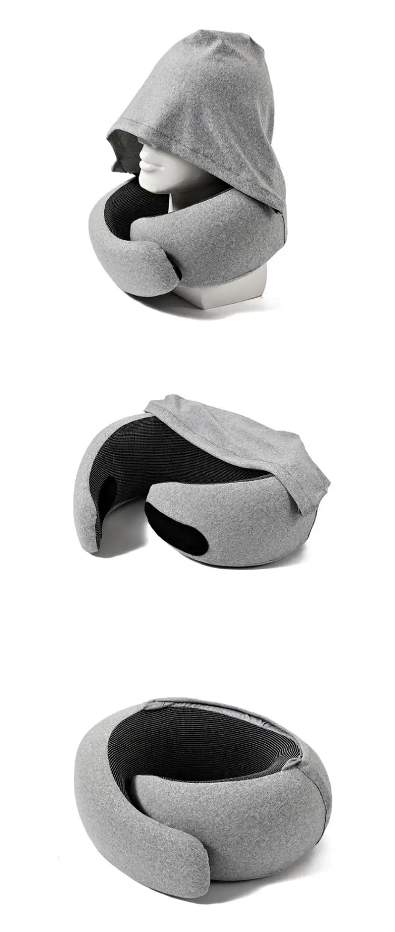 Hooded U-shaped pillow, memory foam travel pillow, car and airplane pillow, neck pillow storage box
Hooded U-shaped pillow, memory foam travel pillow, car and airplane pillow, neck pillow storage box