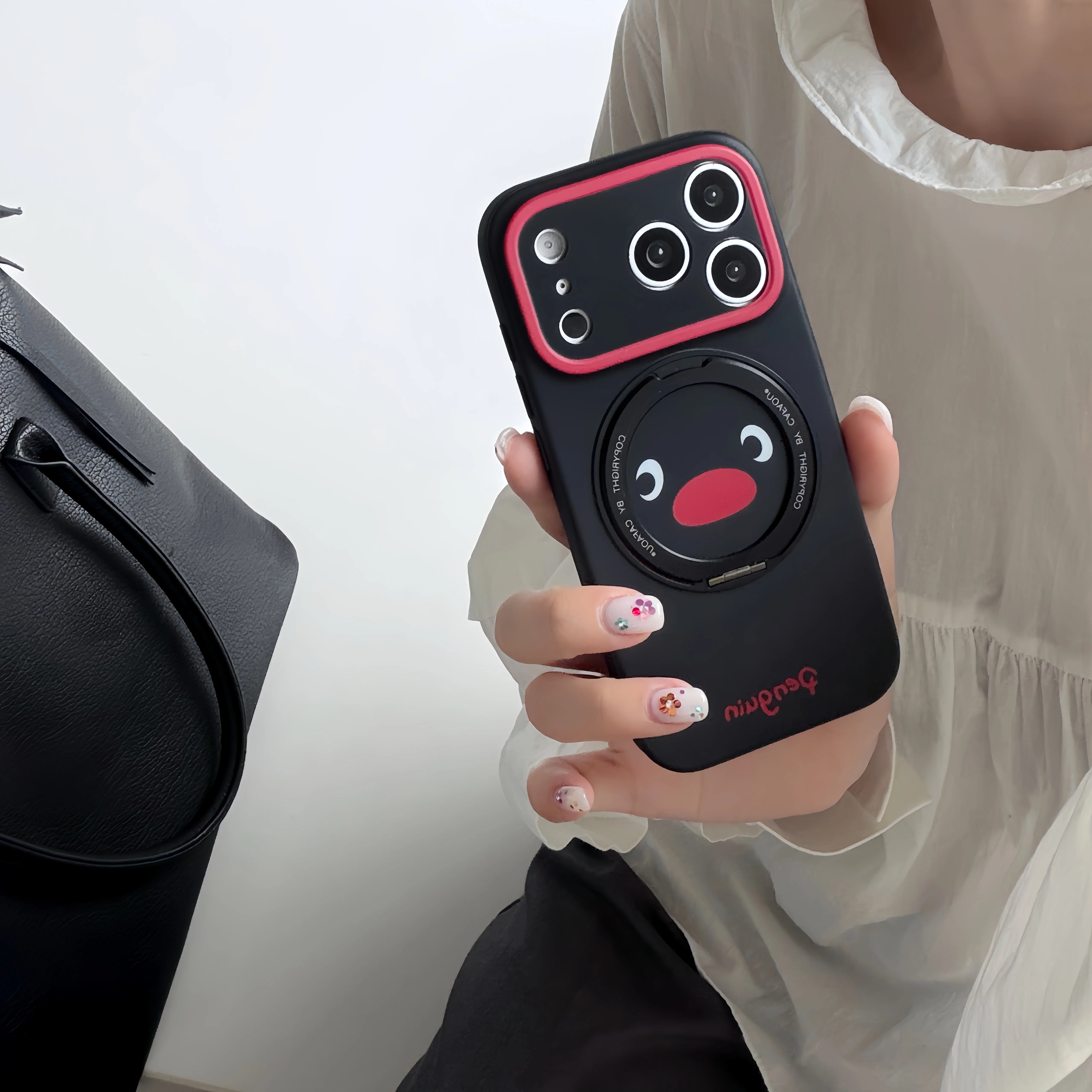 Kawaii Penguin Print Phone Case with 360° Rotating Ring Stand for iPhone 15 16 17 Pro Max Matte Soft Shockproof Cover
Kawaii Penguin Print Phone Case with 360° Rotating Ring Stand for iPhone 15 16 17 Pro Max Matte Soft Shockproof Cover
