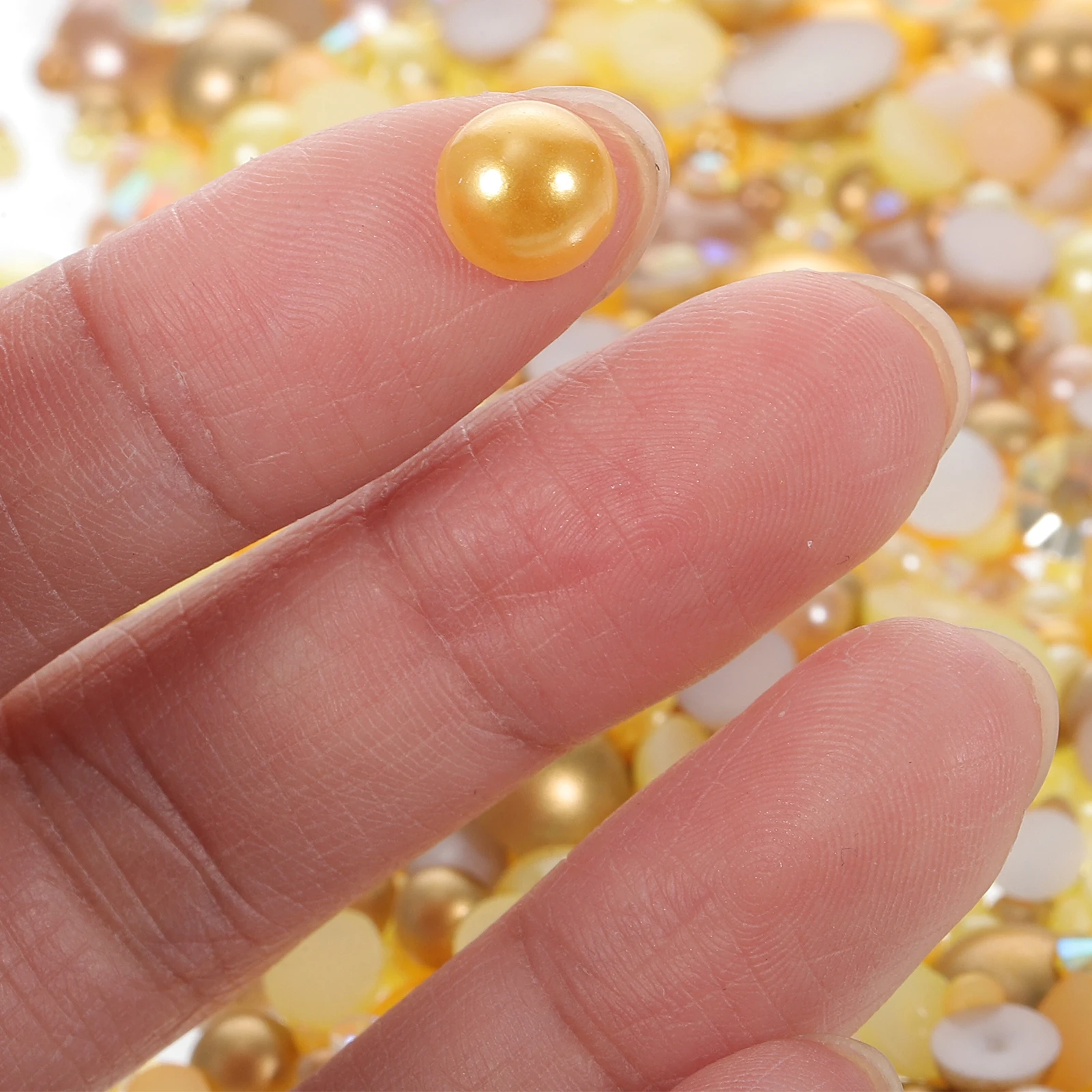 Nail Patch Faux Resin Flatback Half Round Decorative Stones Yellow Nail Manicure Supplies Salon
Nail Patch Faux Resin Flatback Half Round Decorative Stones Yellow Nail Manicure Supplies Salon