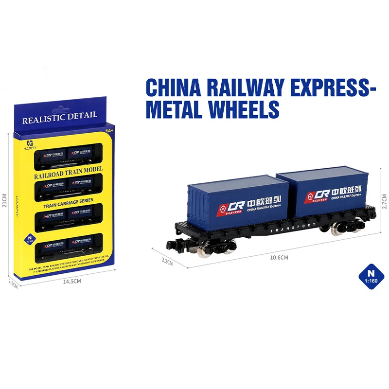 HF 1:160 Scale China Railway Express-Metal Wheels Simulation Car Alloy Model Static Display Collectible Gift Souvenir Decoration
HF 1:160 Scale China Railway Express-Metal Wheels Simulation Car Alloy Model Static Display Collectible Gift Souvenir Decoration
