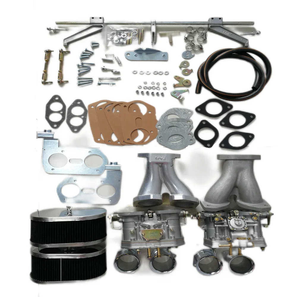 FAJS NO CZ1-1-48-6 Dual 48IDF CARBURETOR CONVERSION KIT for VW TYPE 1/2 Top Rod Linkage
FAJS NO CZ1-1-48-6 Dual 48IDF CARBURETOR CONVERSION KIT for VW TYPE 1/2 Top Rod Linkage