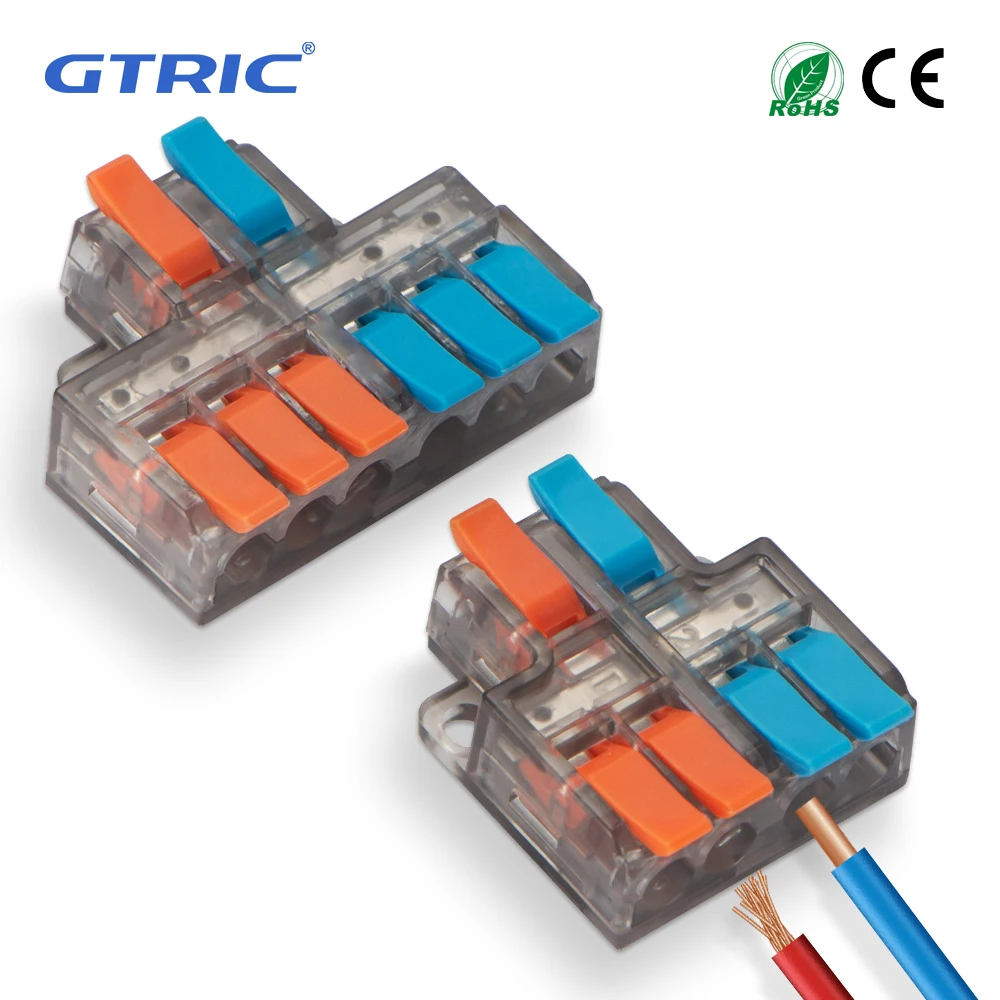GTRIC 10pcs Quick Wire Connectors Push-in Terminal Block Mini Fast Universal Compact Quick Cable LED Lighting Wiring Connector
GTRIC 10pcs Quick Wire Connectors Push-in Terminal Block Mini Fast Universal Compact Quick Cable LED Lighting Wiring Connector