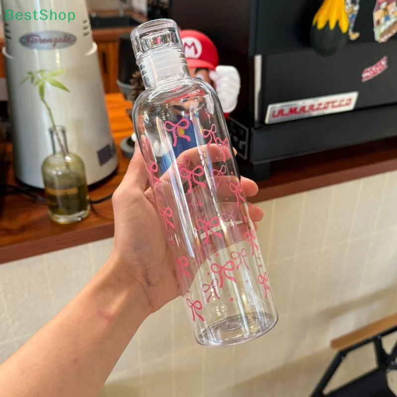 500ML Cute BowKnot Plastic Water Bottle With Time Scale Transparent Water Cup Outdoor Sports School Drinking Water Bottle
500ML Cute BowKnot Plastic Water Bottle With Time Scale Transparent Water Cup Outdoor Sports School Drinking Water Bottle