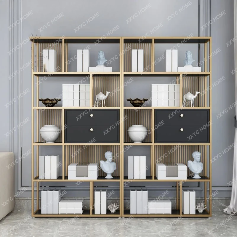 light luxury wrought iron shelf floor-to-ceiling home study multi-layer storage bookshelf
light luxury wrought iron shelf floor-to-ceiling home study multi-layer storage bookshelf