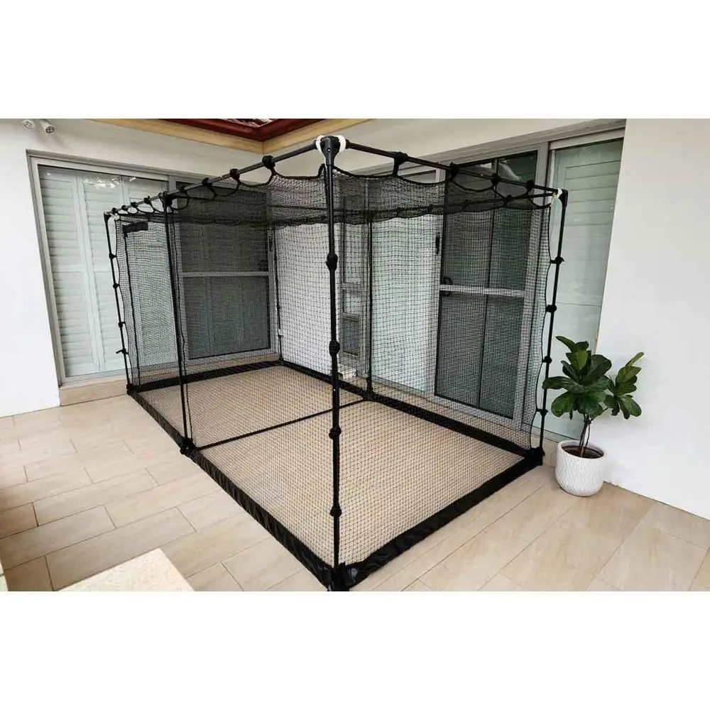 Stainless Steel Reinforced UV-Treated Net for Outdoor Cat Enclosure, 11'8 x 5'10 x 5'10
Stainless Steel Reinforced UV-Treated Net for Outdoor Cat Enclosure, 11'8 x 5'10 x 5'10