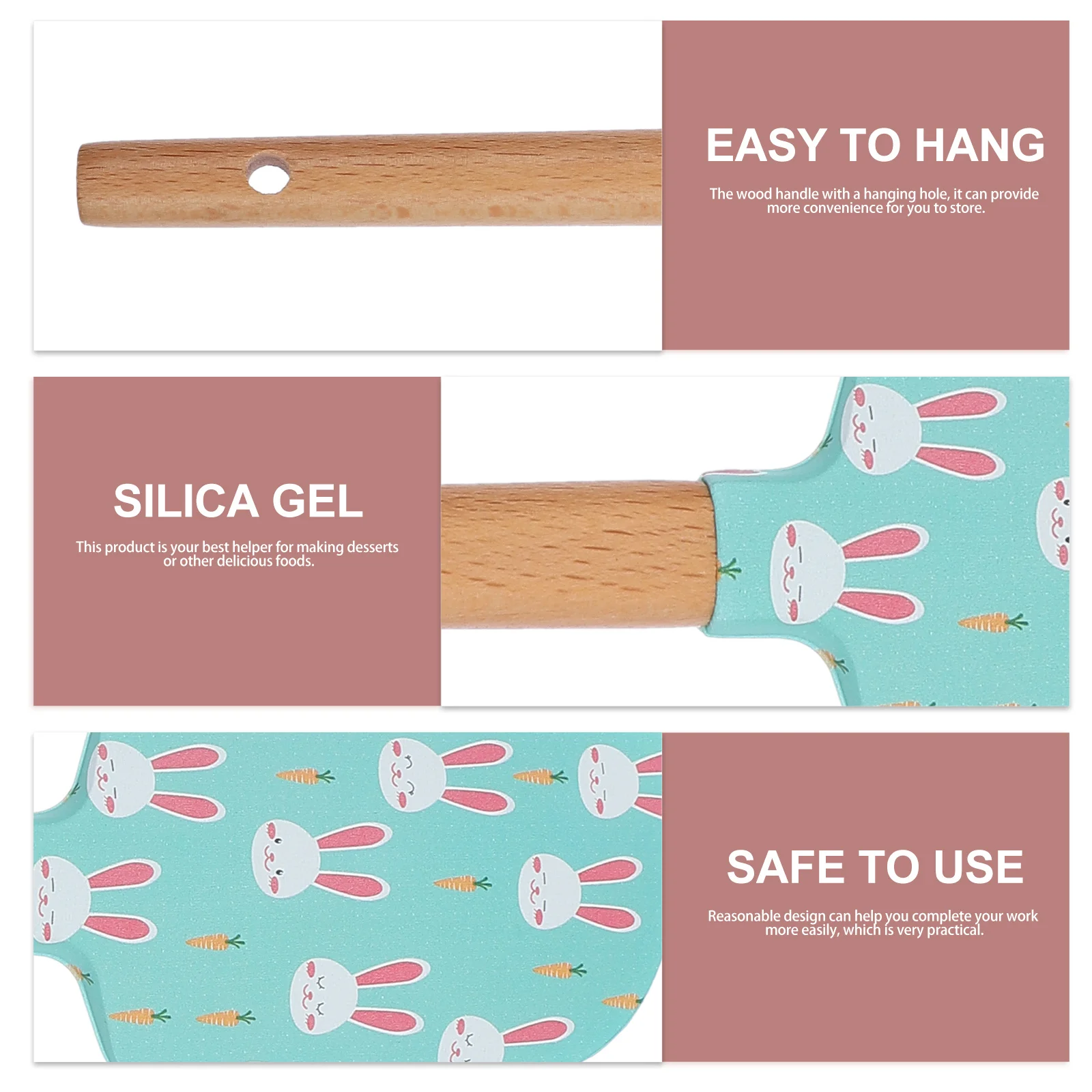 4pcs Silicone Spatula High Grade Scraper Baking Tool Butter Cream Spreaders Wood Handle Storage Cake Making Helper
4pcs Silicone Spatula High Grade Scraper Baking Tool Butter Cream Spreaders Wood Handle Storage Cake Making Helper