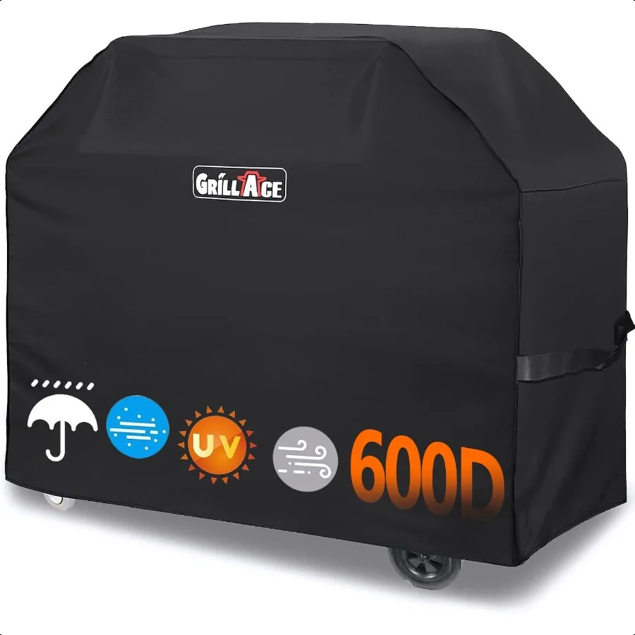Heavy Duty Grill Covers 58'' Gas Grill Cover for Outdoor Grill Waterproof BBQ Covers 600D UV Dust Rip Fading Resistant for Webe
Heavy Duty Grill Covers 58'' Gas Grill Cover for Outdoor Grill Waterproof BBQ Covers 600D UV Dust Rip Fading Resistant for Webe