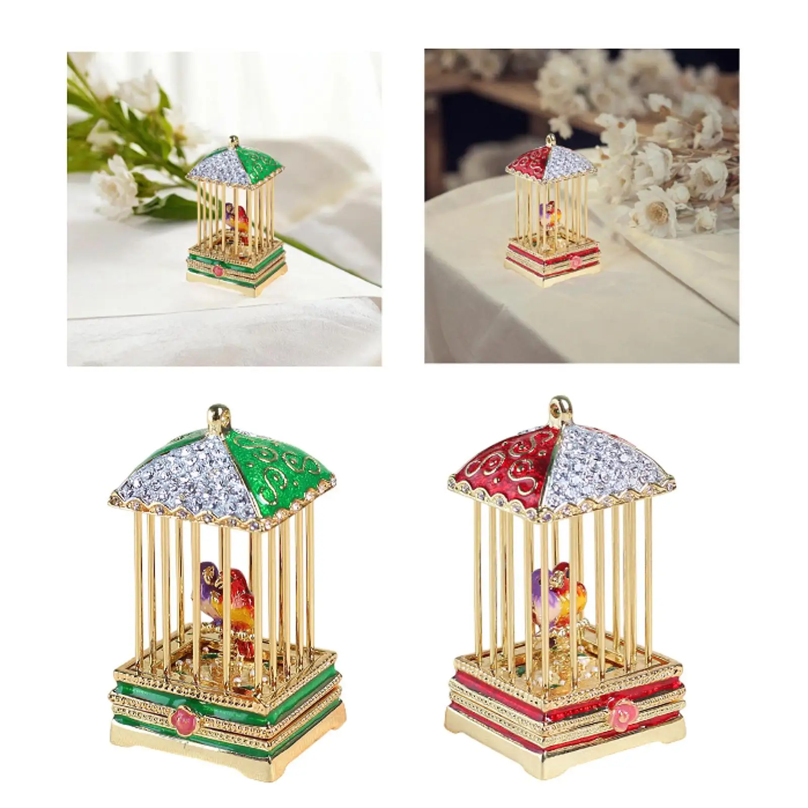 Bird Cage Figurine Jewelry Storage Case Decorative Decor Earrings Organizer Keepsake Box for Ring Necklace Birthday
Bird Cage Figurine Jewelry Storage Case Decorative Decor Earrings Organizer Keepsake Box for Ring Necklace Birthday