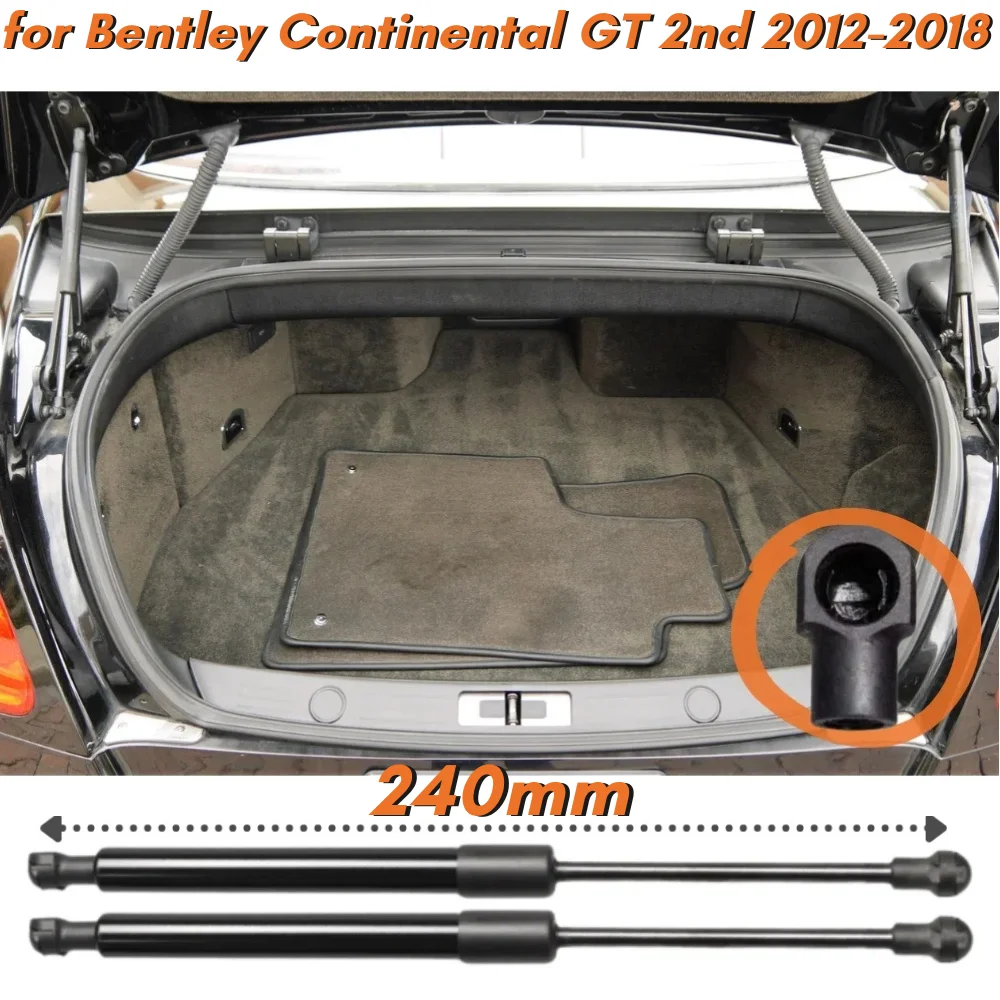 Qty(2) Trunk Struts for Bentley Continental GT (2nd Gen) 2012-2018 Coupe 240MM Rear Tailgate Boot Lift Support Gas Spring Shock
Qty(2) Trunk Struts for Bentley Continental GT (2nd Gen) 2012-2018 Coupe 240MM Rear Tailgate Boot Lift Support Gas Spring Shock