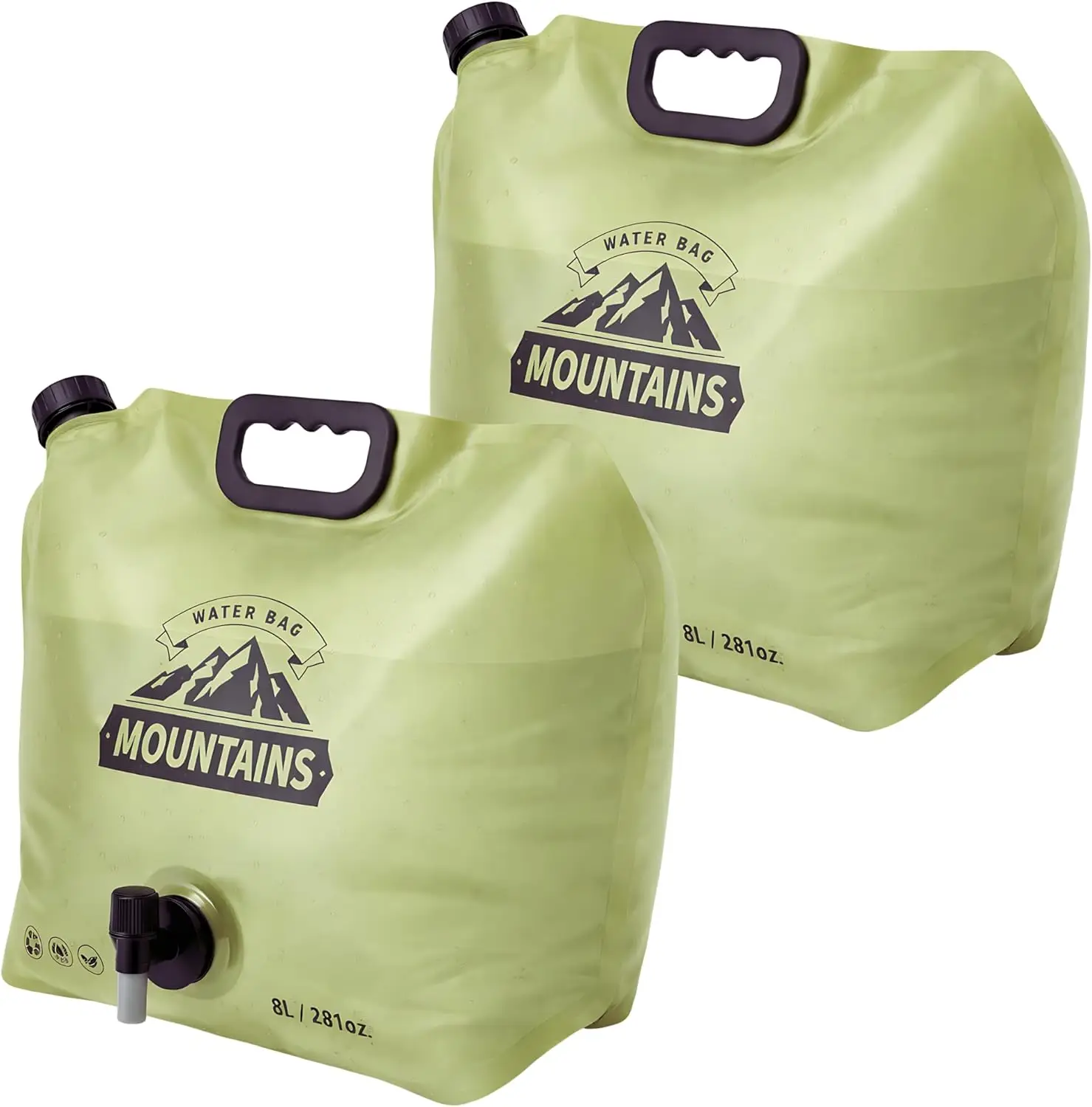 Collapsible 2-Gallon Water Jug with Spout - Portable Storage for Camping, Hiking, and Emergencies (2 Pack)
Collapsible 2-Gallon Water Jug with Spout - Portable Storage for Camping, Hiking, and Emergencies (2 Pack)