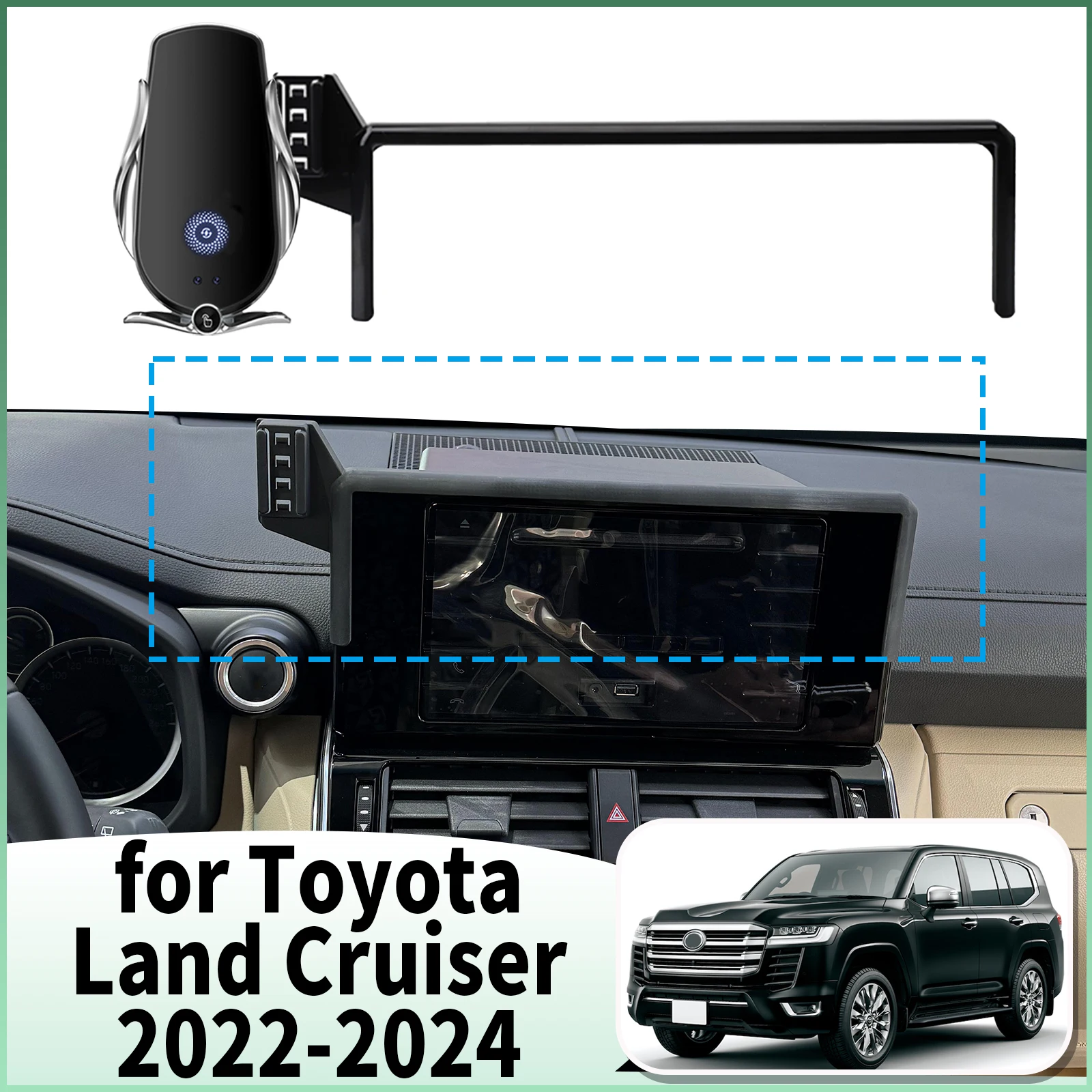 fit for Toyota Land Cruiser LC300 GRX 2022 2023 2024 Specific Dashboard Navigation Phone Holder Mount Design Car accessoiresB
fit for Toyota Land Cruiser LC300 GRX 2022 2023 2024 Specific Dashboard Navigation Phone Holder Mount Design Car accessoiresB