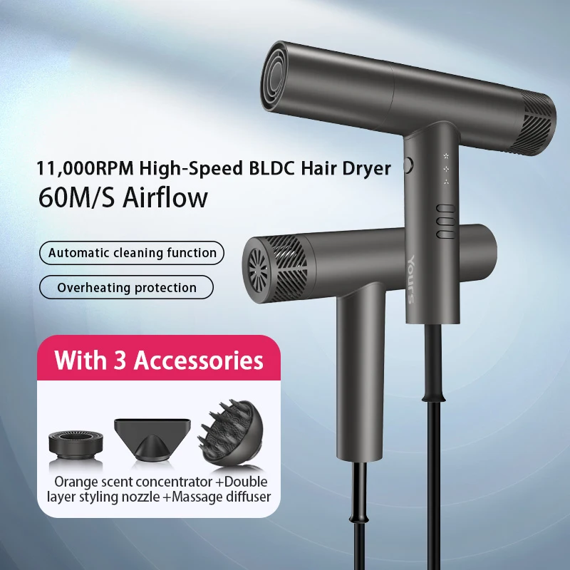 High-speed Hair Dryer Negative Ion Lightweight Brushless Motor Quick-drying, Low Noise Powerful Hair Salon For Household
High-speed Hair Dryer Negative Ion Lightweight Brushless Motor Quick-drying, Low Noise Powerful Hair Salon For Household