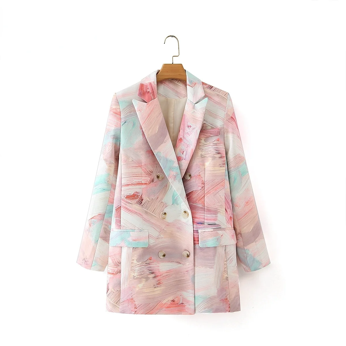 Double Breasted Printed Women Blazers Autumn Winter Long-Sleeved Pocket Office Lady Elegant Outwear Coats Tops
Double Breasted Printed Women Blazers Autumn Winter Long-Sleeved Pocket Office Lady Elegant Outwear Coats Tops