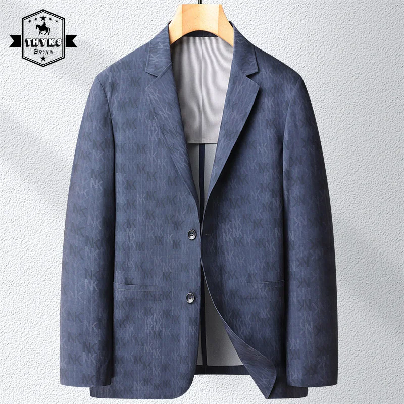Blazers Men Printing Suit Loose Casual Jacket Business Sunscreen Coats Spring Autumn blue Elegant Outfits Fashion 2022 New
Blazers Men Printing Suit Loose Casual Jacket Business Sunscreen Coats Spring Autumn blue Elegant Outfits Fashion 2022 New