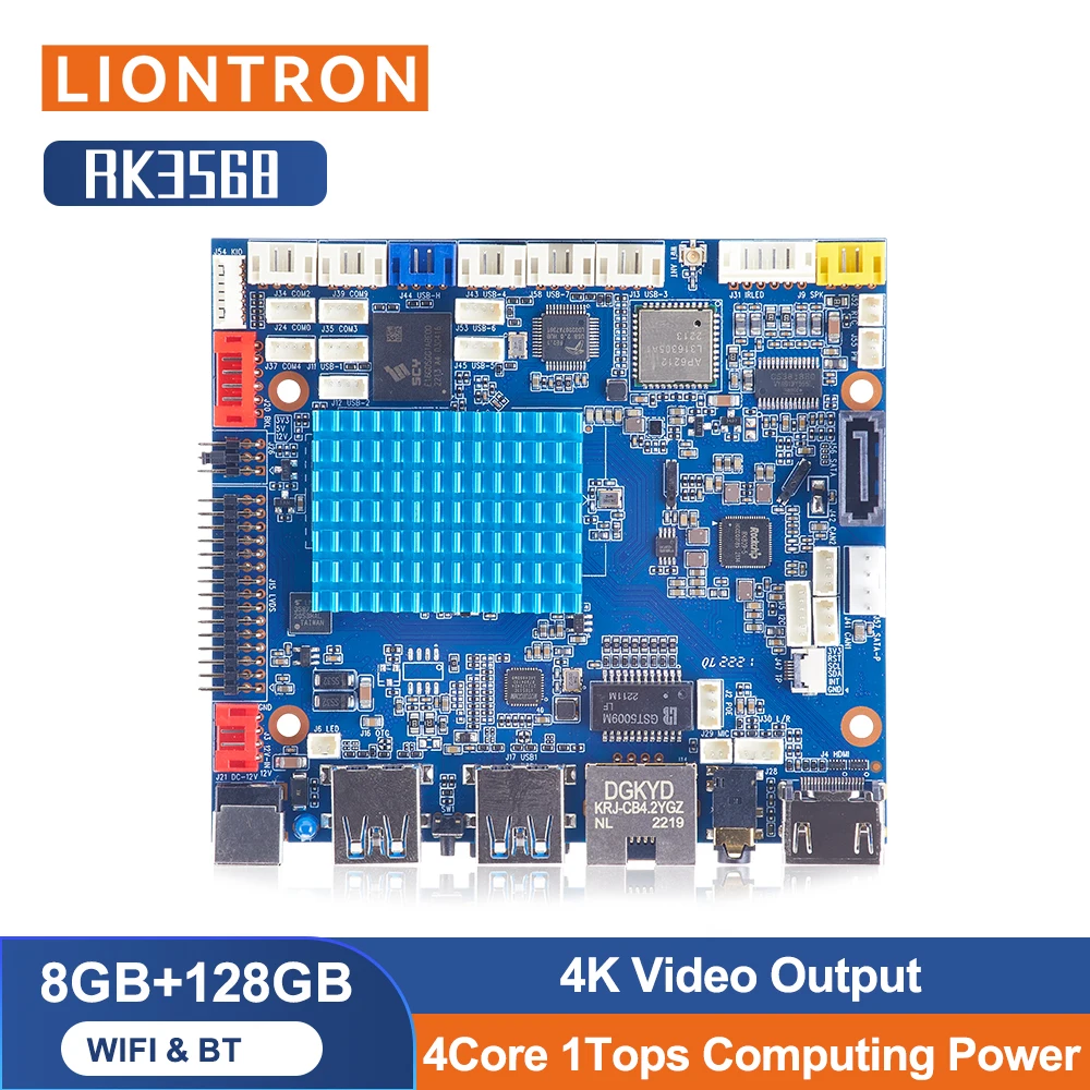 Liontron Rockchip RK3568 Четырехъядерный процессор ARM Cortex-A55, 4 ГБ LPDDR4, 128 ГБ, EMMC, Android 11, Linux, материнская плата, умная плата HMI
Liontron Rockchip RK3568 Четырехъядерный процессор ARM Cortex-A55, 4 ГБ LPDDR4, 128 ГБ, EMMC, Android 11, Linux, материнская плата, умная плата HMI