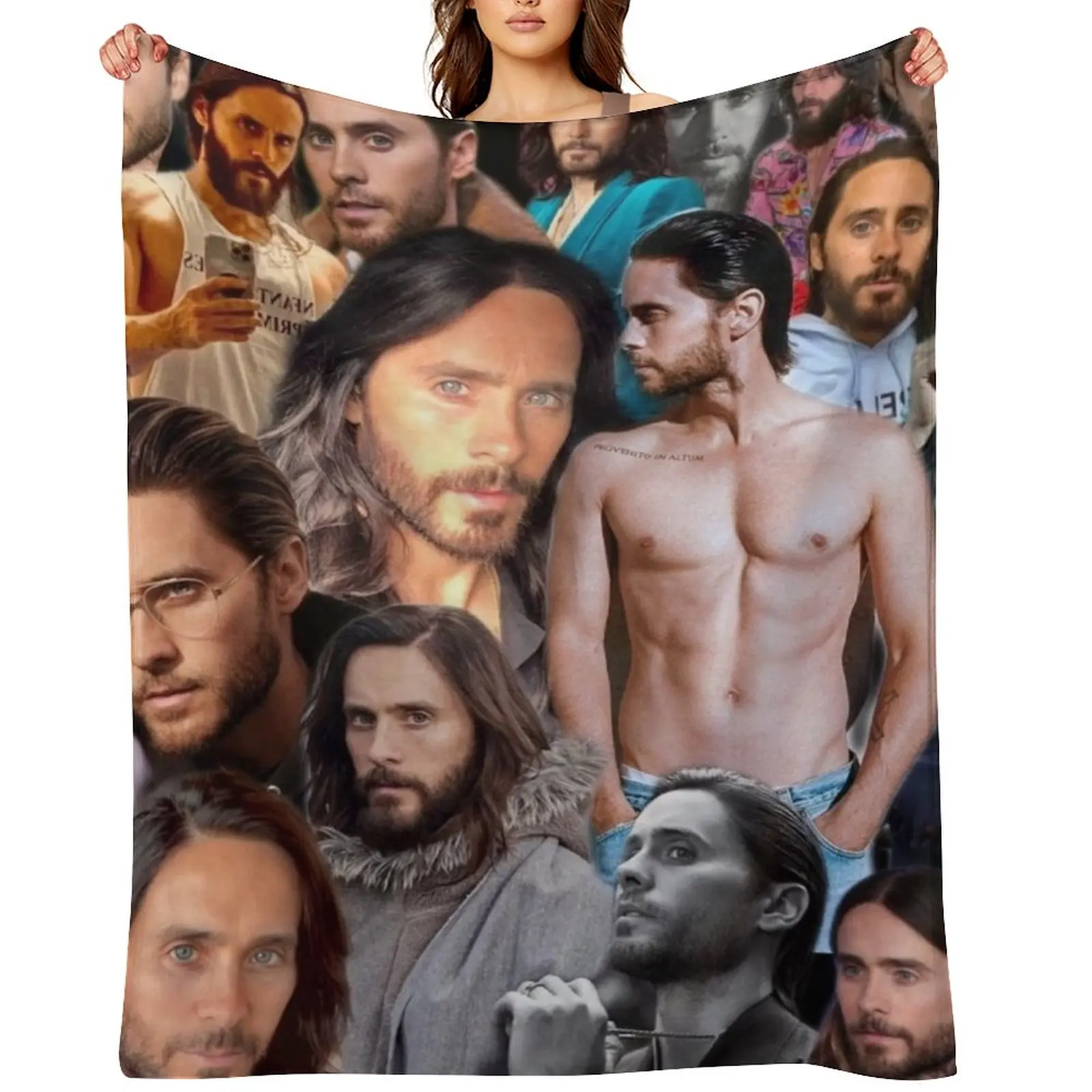 jared leto photo collage Throw Blanket for winter Decorative Sofas Plaid on the sofa Decorative Beds Blankets
jared leto photo collage Throw Blanket for winter Decorative Sofas Plaid on the sofa Decorative Beds Blankets