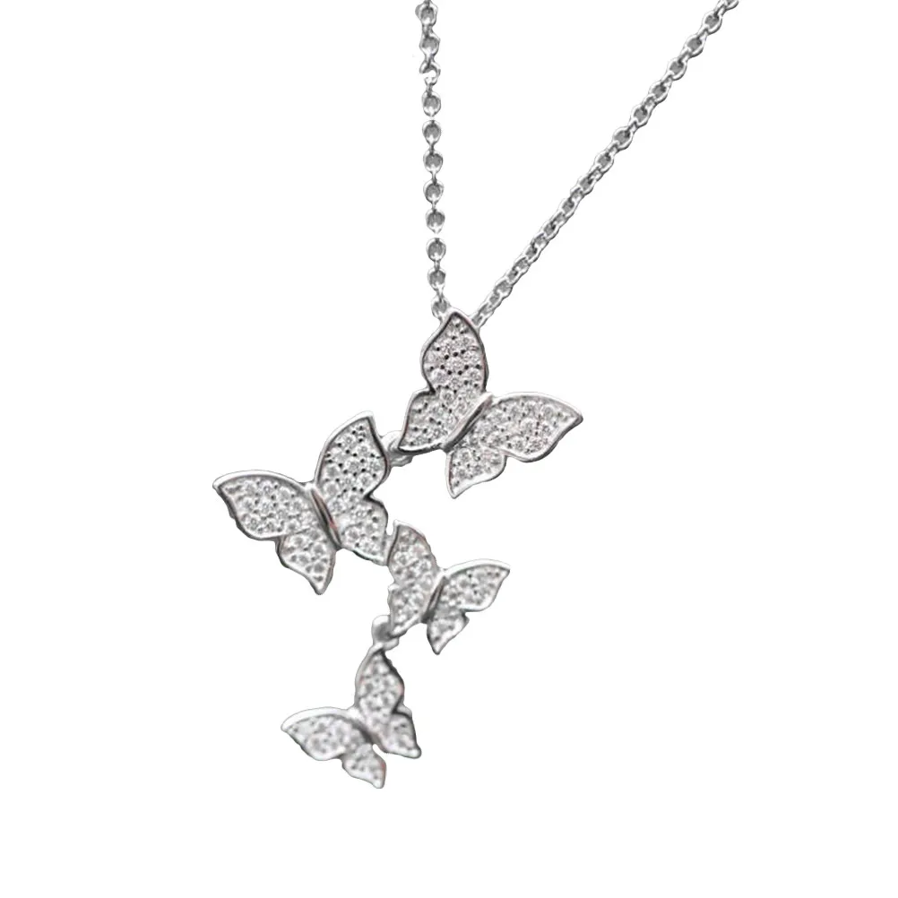 Butterfly Pendant Necklace Elegant 925 Sterling Silver Crystal Clavicle Chain Fashion Jewelry for Women Gift Daily Party Holiday
Butterfly Pendant Necklace Elegant 925 Sterling Silver Crystal Clavicle Chain Fashion Jewelry for Women Gift Daily Party Holiday