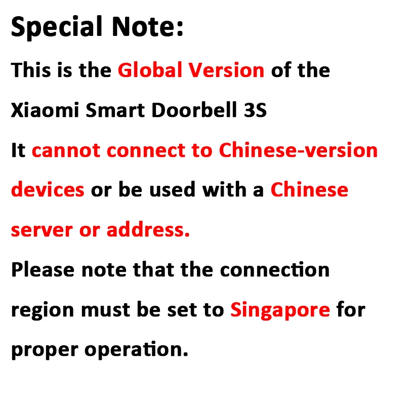 Xiaomi Doorbell 3S Global Version 2K Ultra HD Night Vision Long Battery AI Human Recognition Work with Mi home APP Doorbell
Xiaomi Doorbell 3S Global Version 2K Ultra HD Night Vision Long Battery AI Human Recognition Work with Mi home APP Doorbell