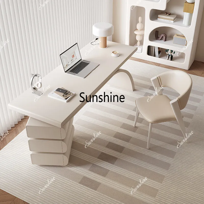 Cream wind solid wood desk light luxury modern small apartment home French simple high sense
Cream wind solid wood desk light luxury modern small apartment home French simple high sense