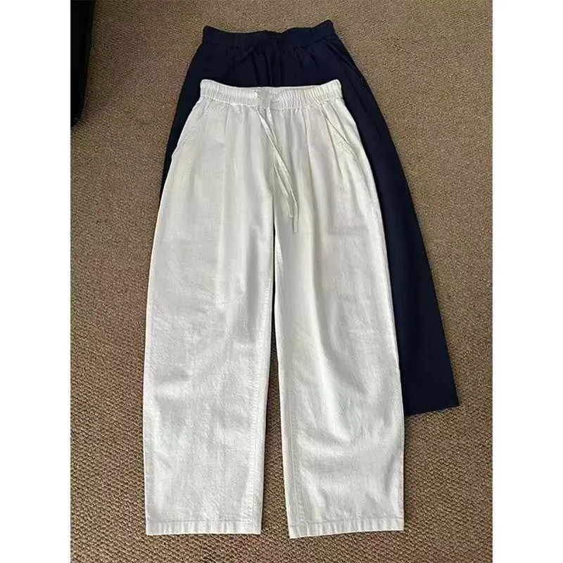 Summer Men's Pants Breathable Cotton Linen Casual Elastic Waist Baggy Straight Leg Casual Pants Loose Soft Sport Beach Trousers
Summer Men's Pants Breathable Cotton Linen Casual Elastic Waist Baggy Straight Leg Casual Pants Loose Soft Sport Beach Trousers
