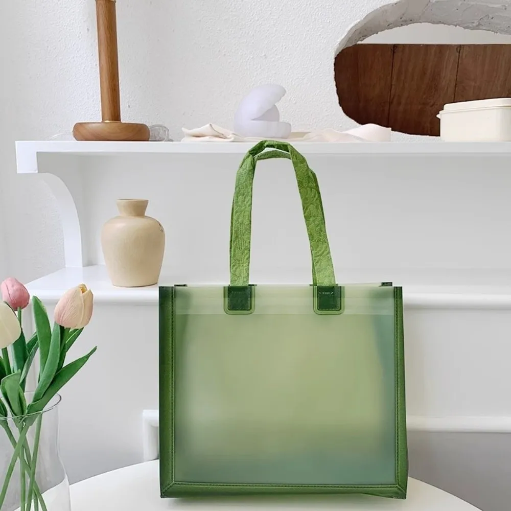 Thick Water-Sprinkling Festival PVC Tote Waterproof Plastic Transparent Handbags PVC Durable Reusable Bags Beach Carry
Thick Water-Sprinkling Festival PVC Tote Waterproof Plastic Transparent Handbags PVC Durable Reusable Bags Beach Carry