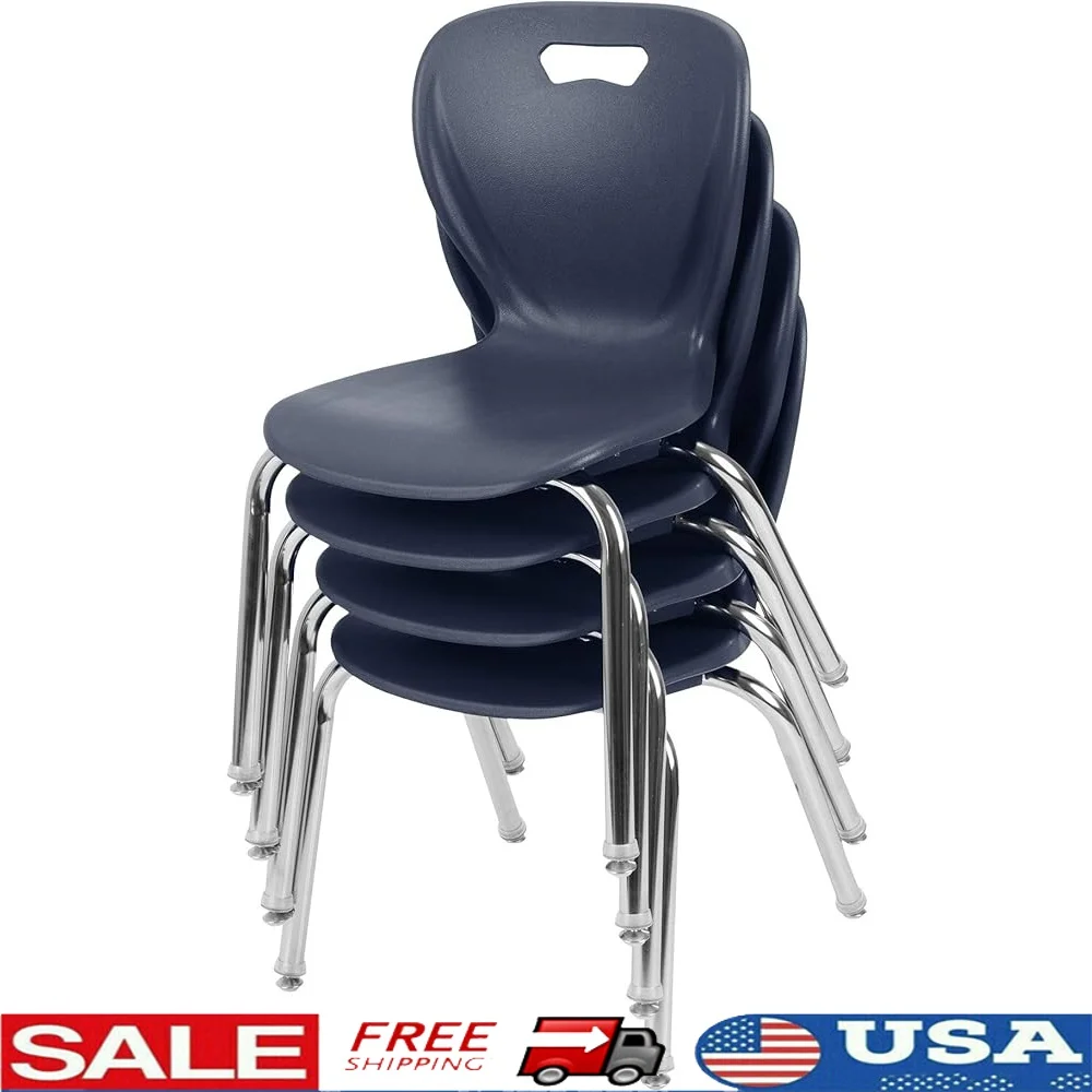Heavy-Duty Stacking School Chairs Set of 4 Ergonomic Design Non-Marring Glides Compact Storage Classrooms
Heavy-Duty Stacking School Chairs Set of 4 Ergonomic Design Non-Marring Glides Compact Storage Classrooms