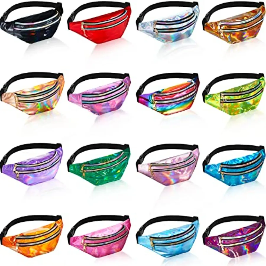 16 Pcs Fanny Packs for Women Holographic Fanny Pack Bulk 80s 90s Shiny Waist Bag Metallic Color with Adjustable Belt
16 Pcs Fanny Packs for Women Holographic Fanny Pack Bulk 80s 90s Shiny Waist Bag Metallic Color with Adjustable Belt