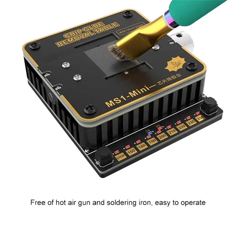 AT05-MS1 Mini Hot Plate Chip Glue Removal Platform For Phones Chip IC Heating Table Glue Remove Heating Repair Tools
AT05-MS1 Mini Hot Plate Chip Glue Removal Platform For Phones Chip IC Heating Table Glue Remove Heating Repair Tools